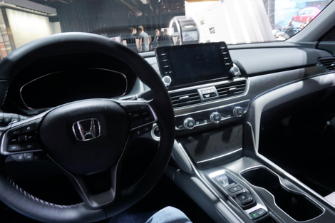 The new Accord’s interior...
